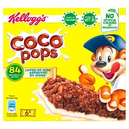 Picture of KELLOGGS COCO POPS BARS X6